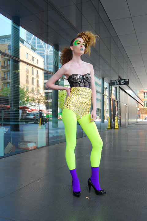 Limited Edition Yellow VEGAS High Waist Sequin Shorts
