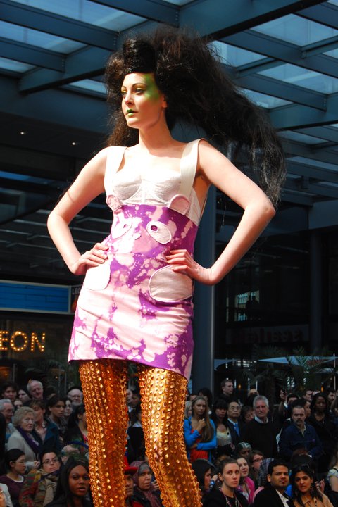 Limited Edition Bleached Pink & Purple Panda Dress