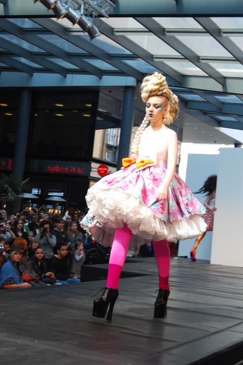 CUSTOM Cupcake Pastel Party Dress w/ Neon & Glitter Bow